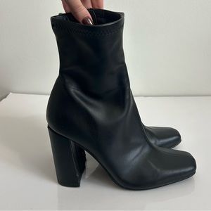 Steve Madden Black Heeled Boots